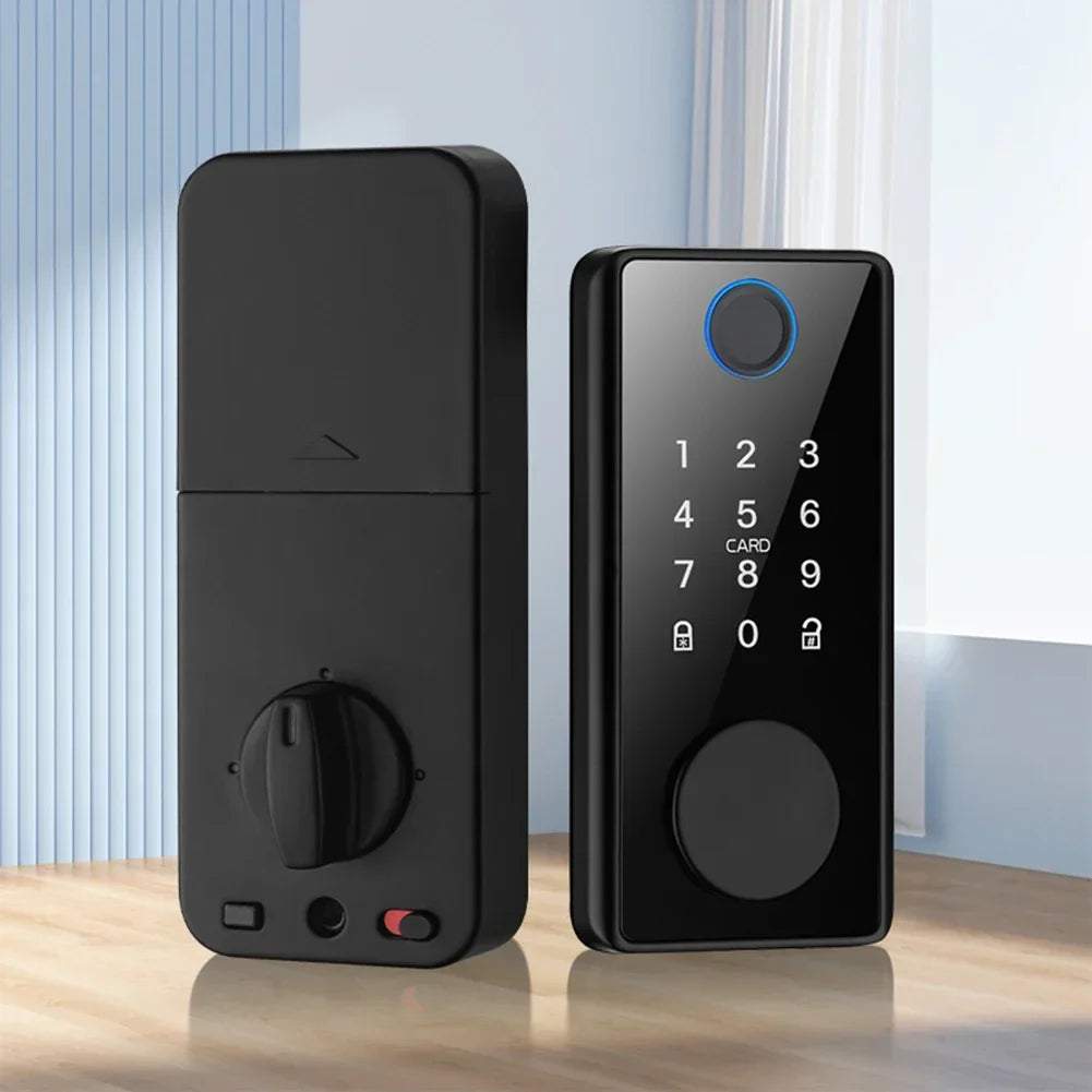 Smart Deadbolt Locks Digital Smart Card Code Lock  Bluetooth Biometric Fingerprint